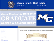 Tablet Screenshot of maconcountyhs.com